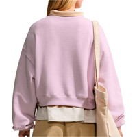 Nike sudadera mujer W NK STDO FLC MW OS CROP CREW vista trasera