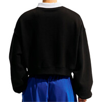 Nike sudadera mujer W NK STDO FLC MW OS CROP CREW vista trasera