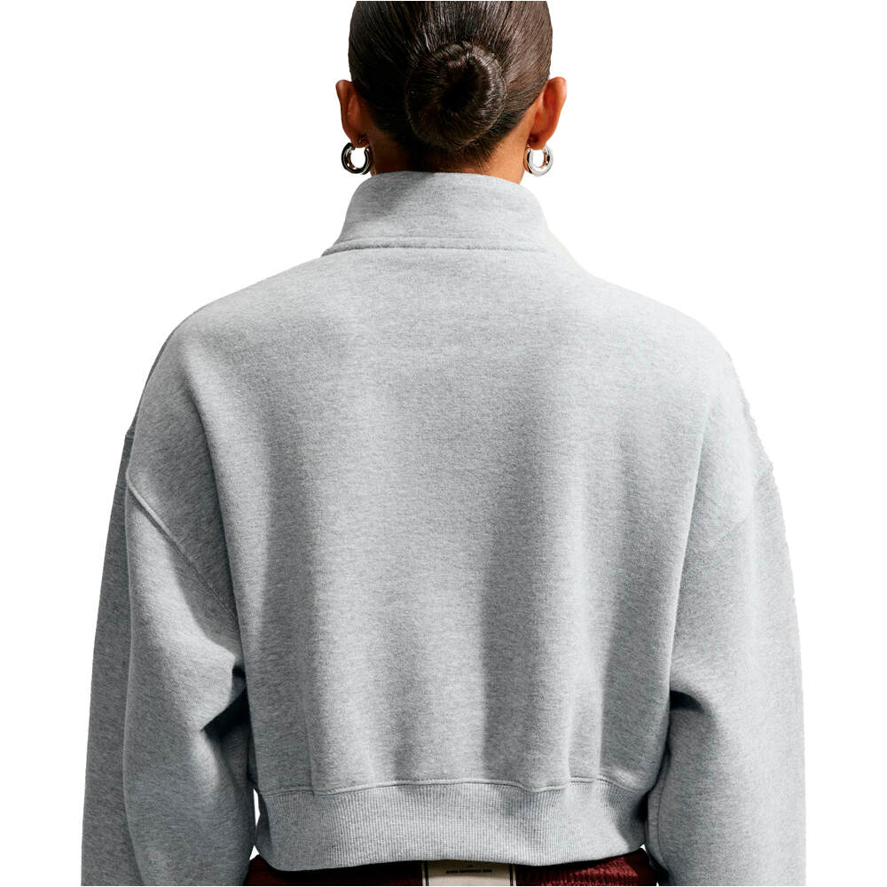 Nike sudadera mujer W NK STDO FLC MW OS CROP QZ 03