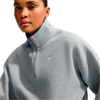 Nike sudadera mujer W NK STDO FLC MW OS CROP QZ vista detalle