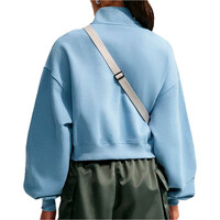 Nike sudadera mujer W NK STDO FLC MW OS CROP QZ vista trasera