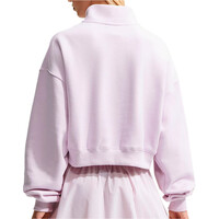 Nike sudadera mujer W NK STDO FLC MW OS CROP QZ vista trasera