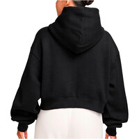 Nike sudadera mujer W NK STDO FLC MW OS CRP FZ HDY vista trasera