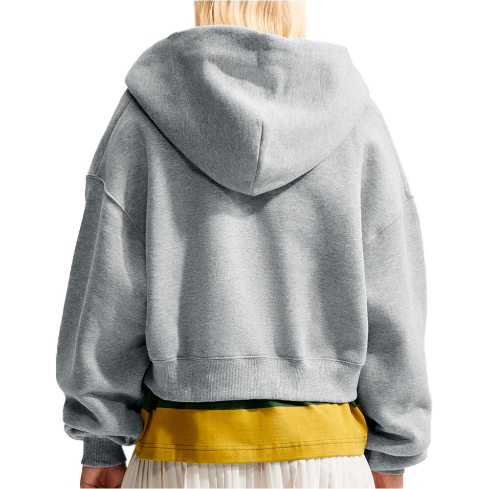 Nike sudadera mujer W NK STDO FLC MW OS CRP FZ HDY vista trasera