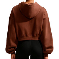 Nike sudadera mujer W NK STDO FLC MW OS CRP FZ HDY vista trasera