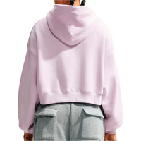 Nike sudadera mujer W NK STDO FLC MW OS CRP FZ HDY vista trasera