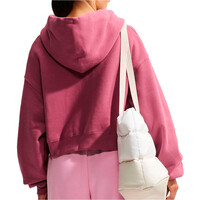Nike sudadera mujer W NK STDO FLC MW OS CRP FZ HDY vista trasera