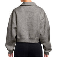 Nike sudadera mujer W NK STDO FLC MW OS CRP POLO vista trasera