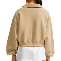 Nike sudadera mujer W NK STDO FLC MW OS CRP POLO vista trasera