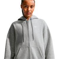 Nike sudadera mujer W NK STDO FLC MW OS FZ HDY vista detalle