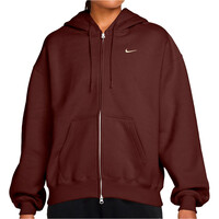 Nike sudadera mujer W NK STDO FLC MW OS FZ HDY vista frontal