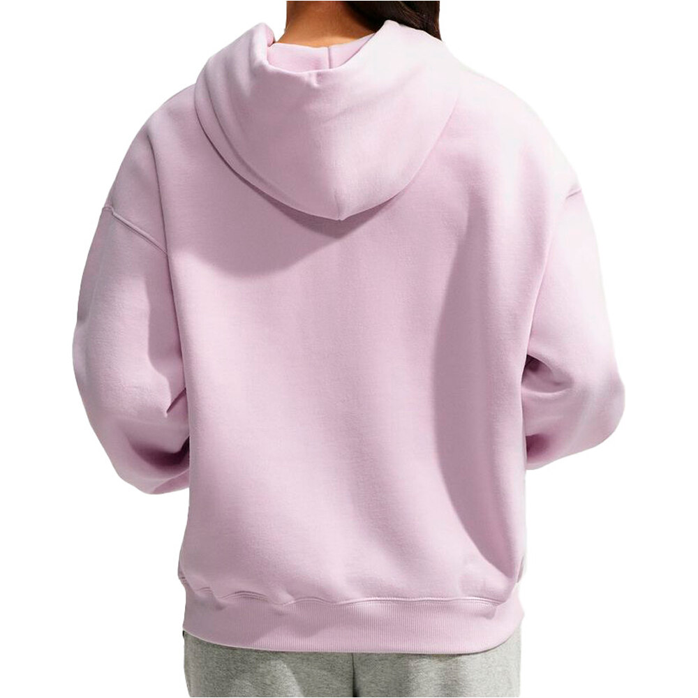 Nike sudadera mujer W NK STDO FLC MW OS FZ HDY vista trasera