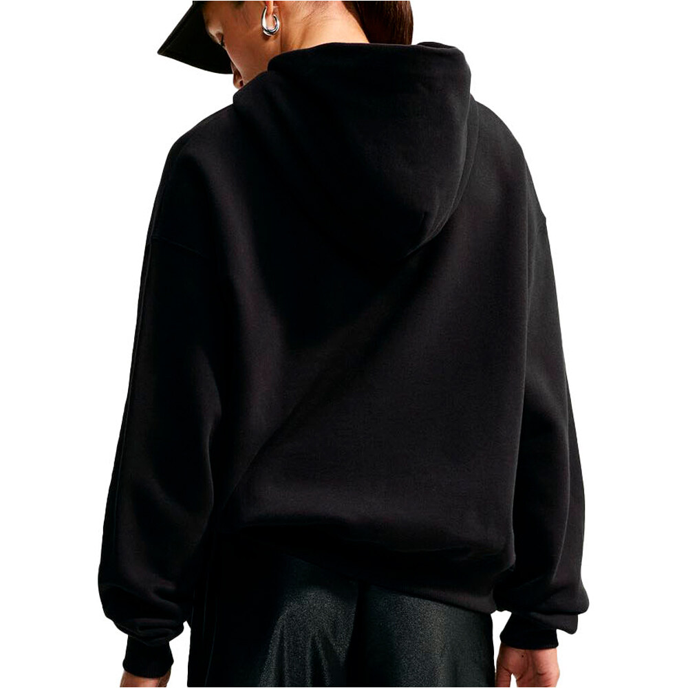 Nike sudadera mujer W NK STDO FLC MW OS LGO PO HDY vista trasera