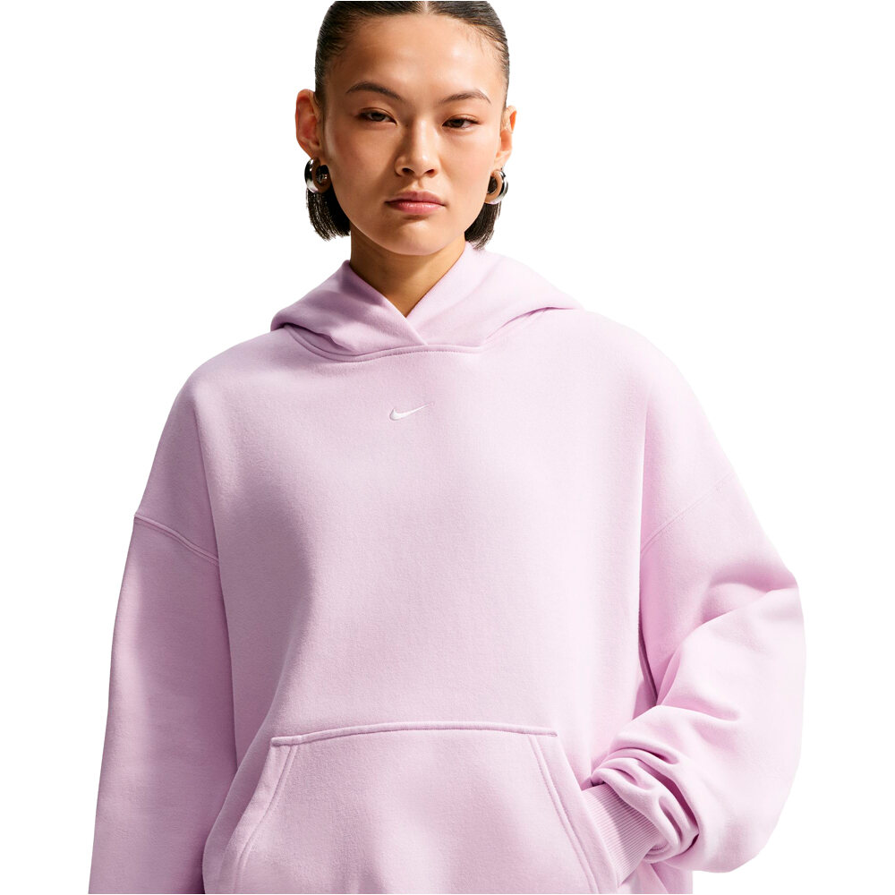Nike sudadera mujer W NK STDO FLC MW OS PO HDY vista detalle