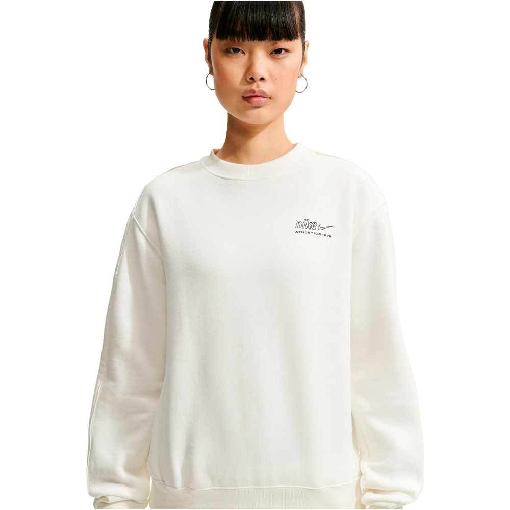 Nike sudadera mujer W NK STDO FLC MW STD AD CREW vista detalle