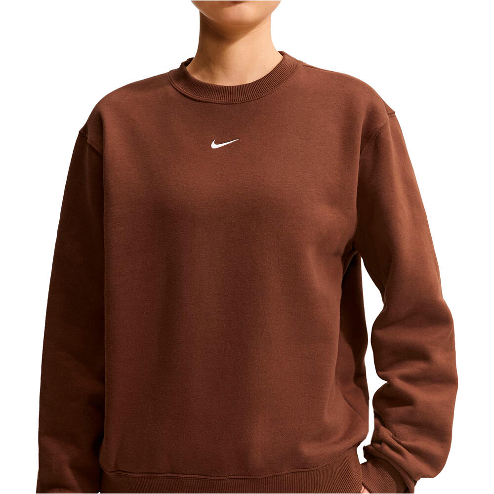 Nike sudadera mujer W NK STDO FLC MW STD CREW vista detalle