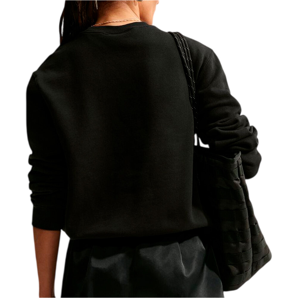 Nike sudadera mujer W NK STDO FLC MW STD CREW vista trasera