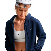 Nike sudadera mujer W NK STDO FLC MW STD FZ HDY vista detalle