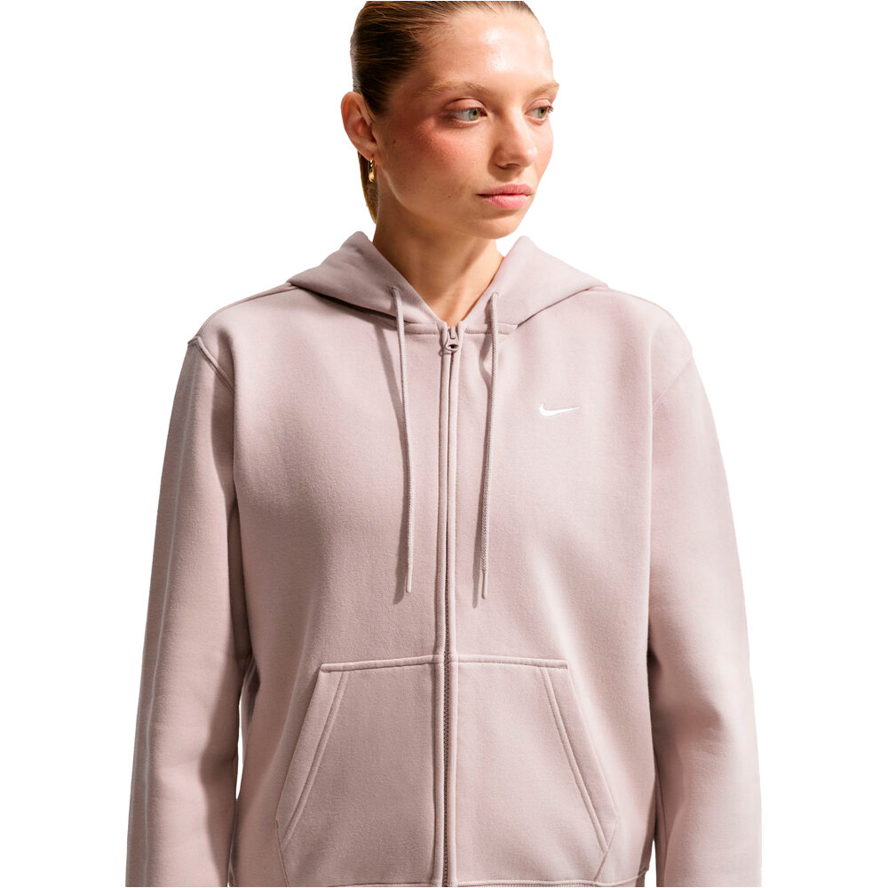 Nike sudadera mujer W NK STDO FLC MW STD FZ HDY vista detalle
