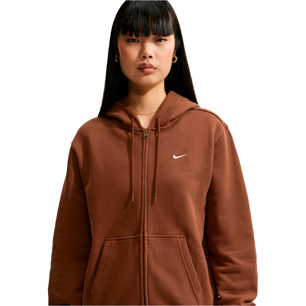 Nike sudadera mujer W NK STDO FLC MW STD FZ HDY vista detalle