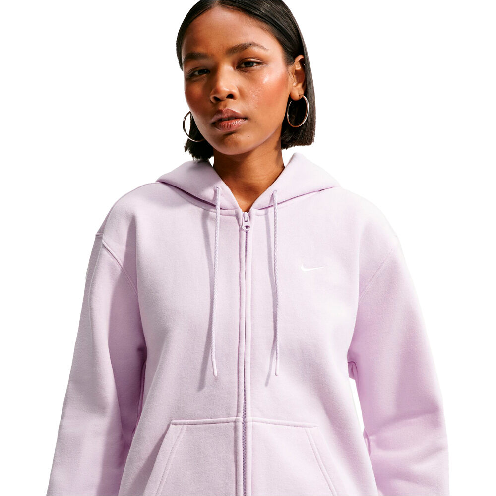 Nike sudadera mujer W NK STDO FLC MW STD FZ HDY vista detalle