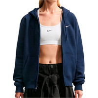 Nike sudadera mujer W NK STDO FLC MW STD FZ HDY vista frontal