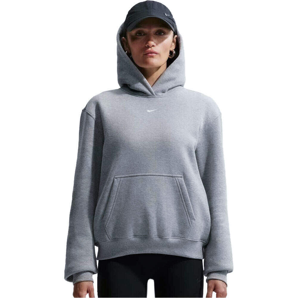 Nike sudadera mujer W NK STDO FLC MW STD PO HDY vista frontal