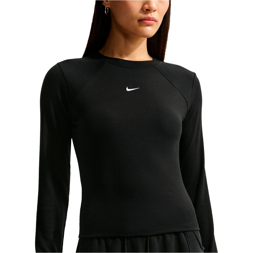 Nike sudadera mujer W NSW CHILL KNIT RIB LS TOP vista detalle