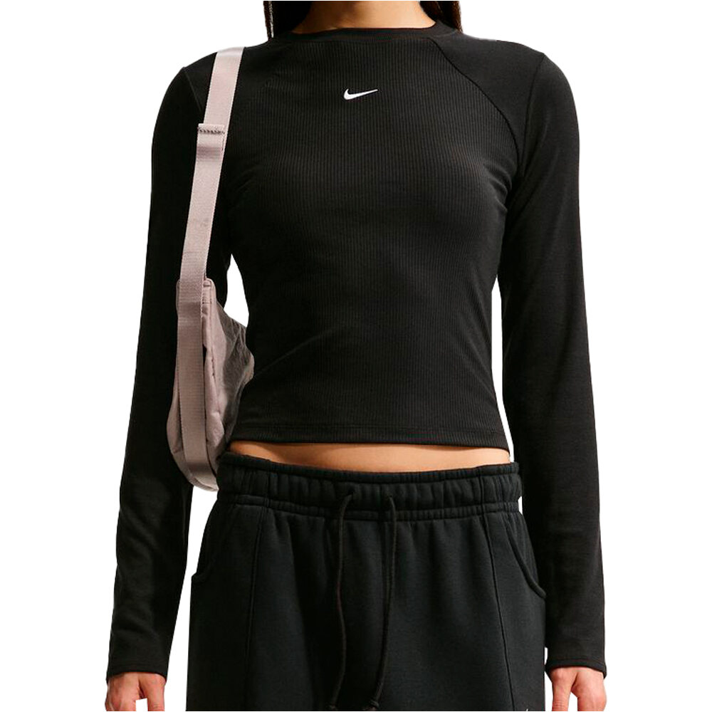 Nike sudadera mujer W NSW CHILL KNIT RIB LS TOP vista frontal