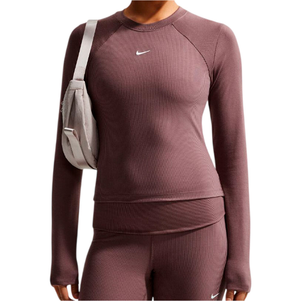Nike sudadera mujer W NSW CHILL KNIT RIB LS TOP vista frontal