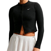 Nike sudadera mujer W NSW CHILL KNT WIDE RIB CARDI vista frontal
