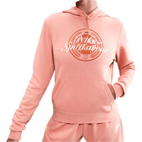 Nike sudadera mujer W NSW CLUB FLC GX STD PO HDY vista frontal