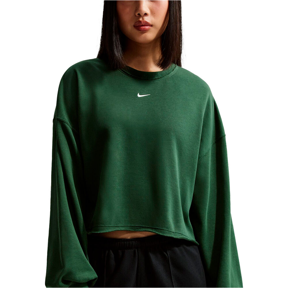 Nike sudadera mujer W NSW NK CHILL FT CREW vista detalle