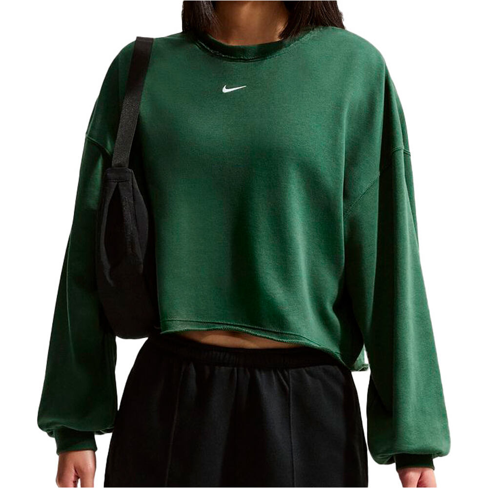 Nike sudadera mujer W NSW NK CHILL FT CREW vista frontal