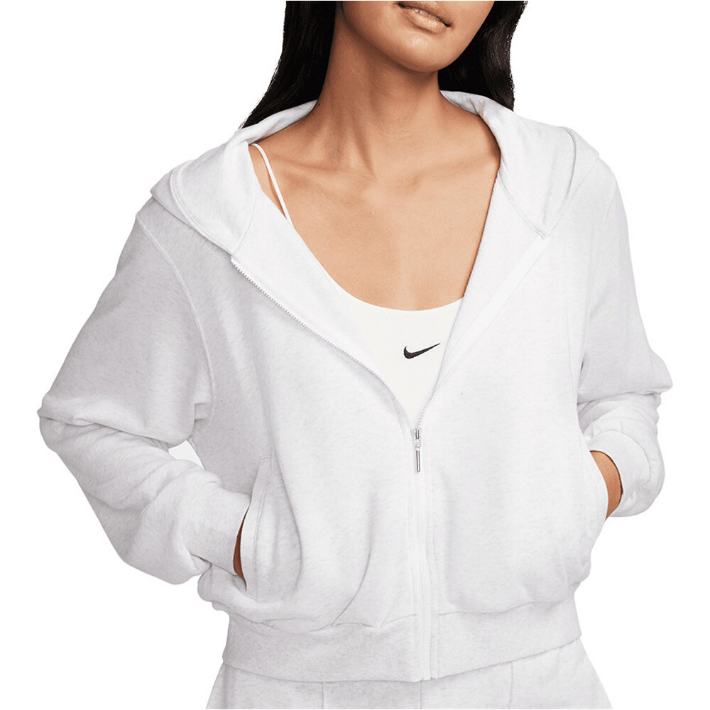 Nike sudadera mujer W NSW NK CHLL FT FZ HDY vista frontal