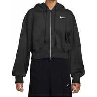 Nike sudadera mujer W NSW PHNX FLC LSE CROP FZ HDY vista frontal