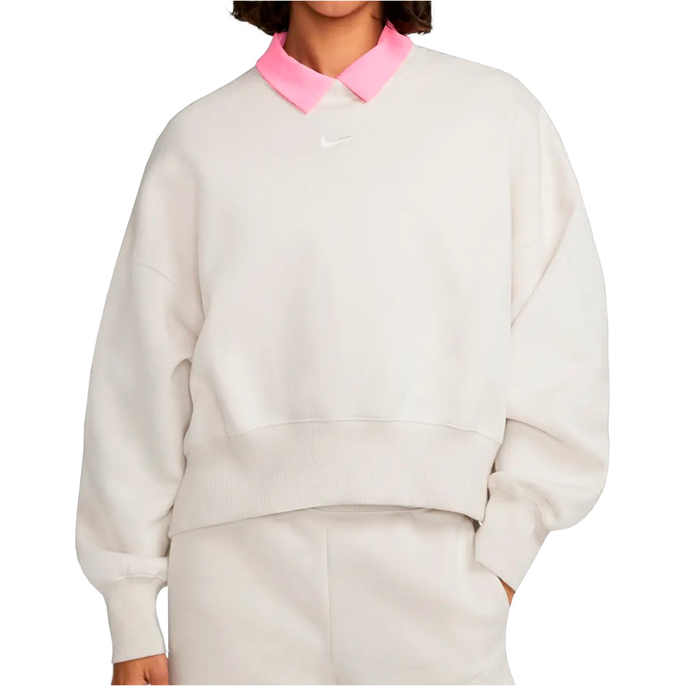 Nike sudadera mujer W NSW PHNX FLC OOS CREW vista frontal