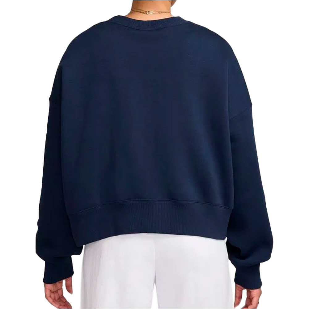 Nike sudadera mujer W NSW PHNX FLC OOS CREW vista trasera