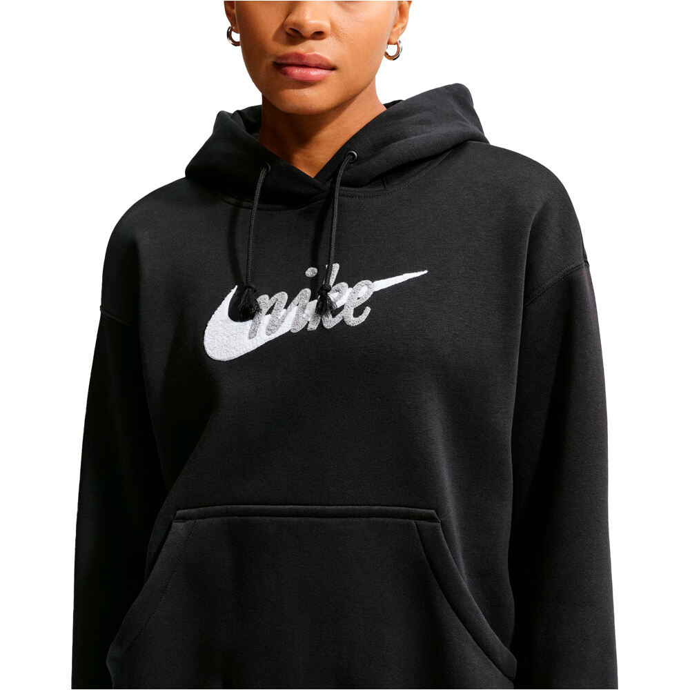 Nike sudadera mujer W NSW PHNX FLC OS LOGO HDY vista detalle