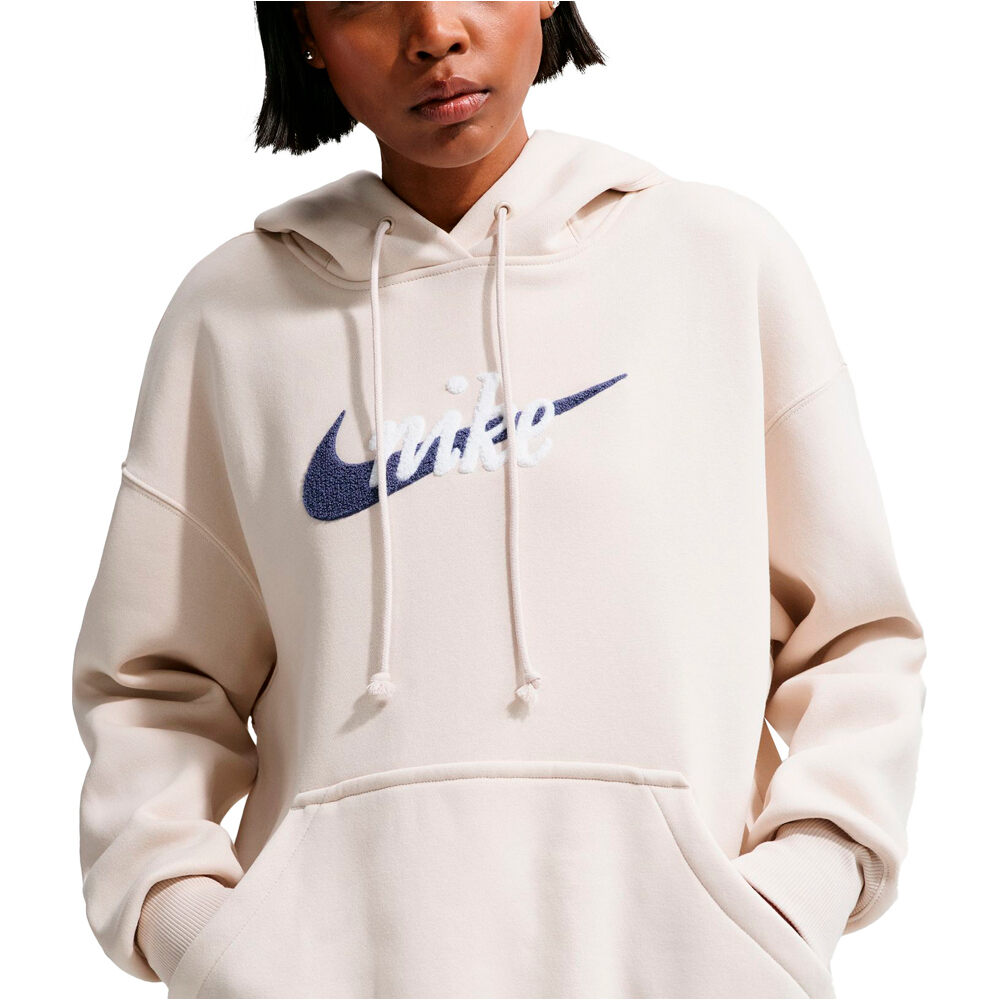 Nike sudadera mujer W NSW PHNX FLC OS LOGO HDY vista detalle