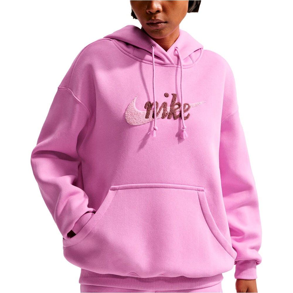Nike sudadera mujer W NSW PHNX FLC OS LOGO HDY vista detalle