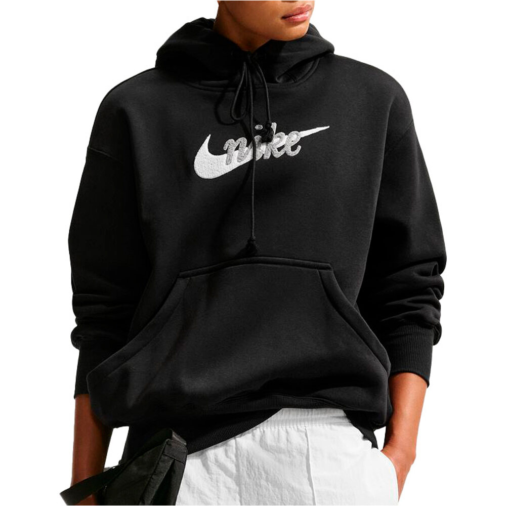Nike sudadera mujer W NSW PHNX FLC OS LOGO HDY vista frontal