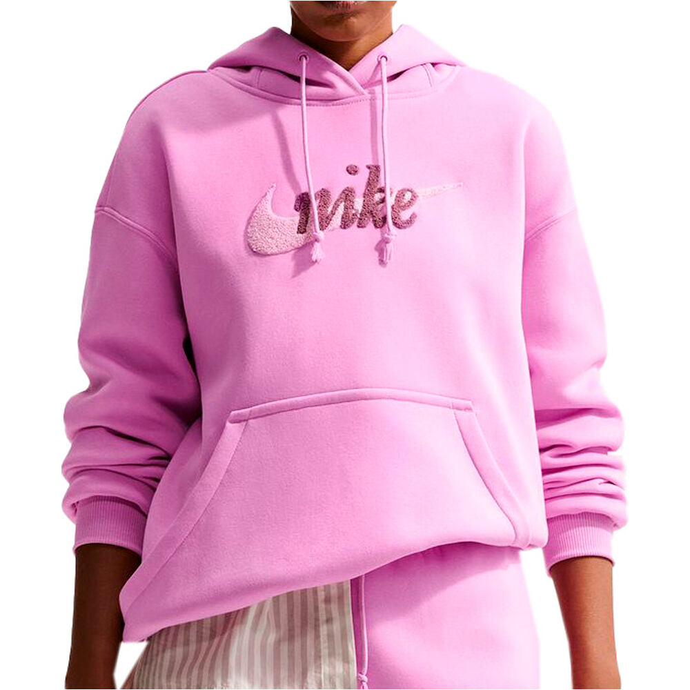 Nike sudadera mujer W NSW PHNX FLC OS LOGO HDY vista frontal