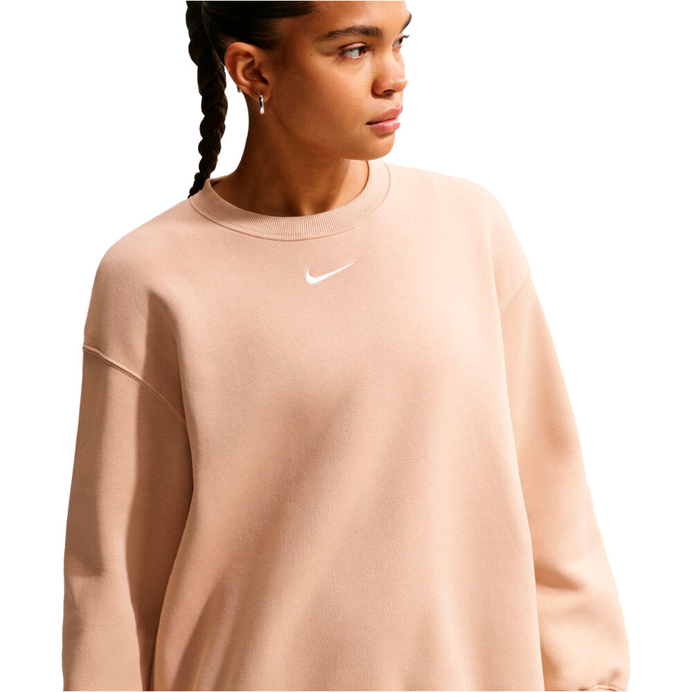 Nike sudadera mujer W NSW PHNX FLC OS LONG CREW vista detalle