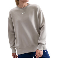 Nike sudadera mujer W NSW PHNX FLC OS LONG CREW vista frontal