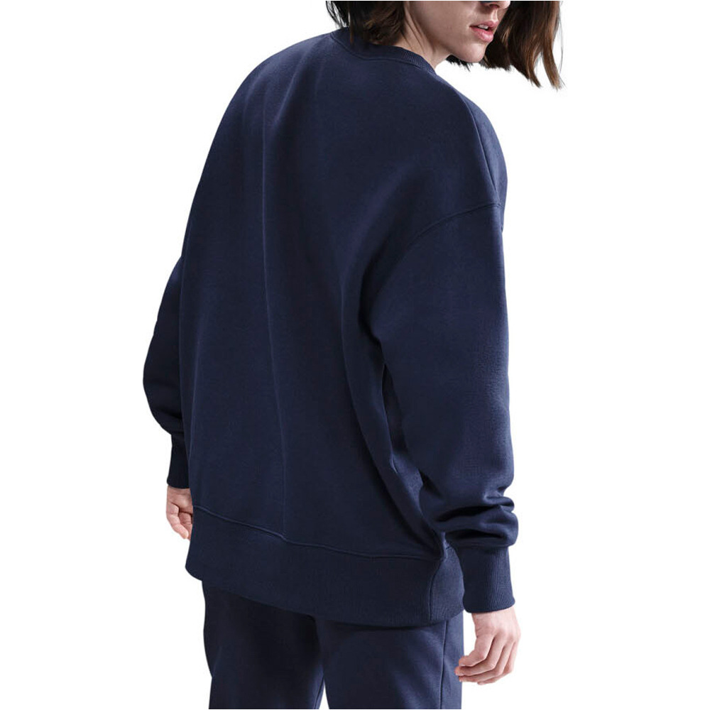 Nike sudadera mujer W NSW PHNX FLC OS LONG CREW vista trasera