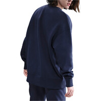 Nike sudadera mujer W NSW PHNX FLC OS LONG CREW vista trasera