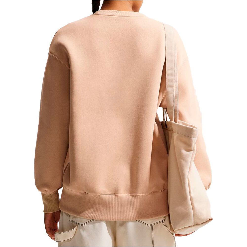 Nike sudadera mujer W NSW PHNX FLC OS LONG CREW vista trasera