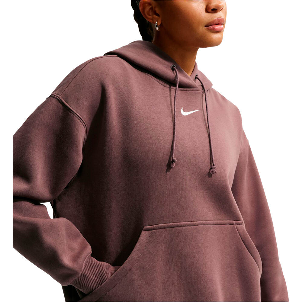 Nike sudadera mujer W NSW PHNX FLC OS PO HOODIE vista detalle