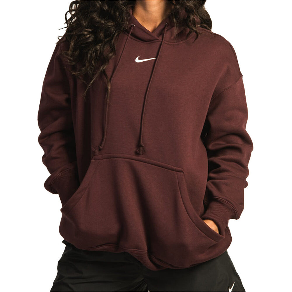 Nike sudadera mujer W NSW PHNX FLC OS PO HOODIE vista frontal